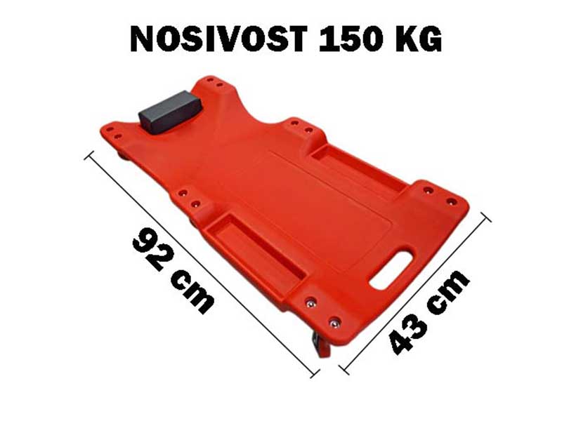 Plastična ležaljka za servis